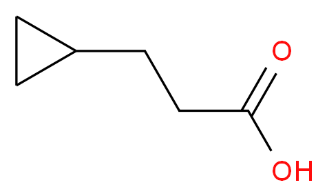 3-cyclopropylpropanoic acid_分子结构_CAS_)