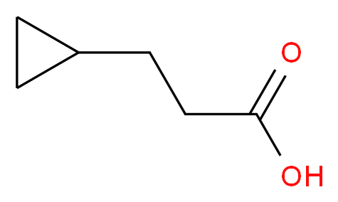 3-Cyclopropyl-propionic acid_分子结构_CAS_5618/3/1)