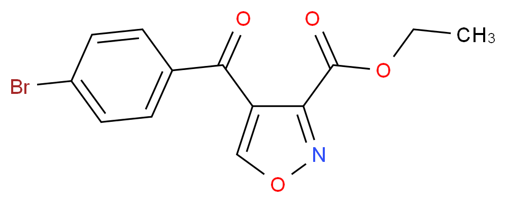 Ethyl 4-(4-bromobenzoyl)-3-isoxazolecarboxylate_分子结构_CAS_338408-83-6)