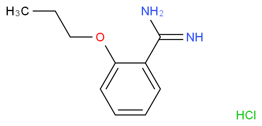 2-propoxybenzene-1-carboximidamide hydrochloride_分子结构_CAS_57075-84-0