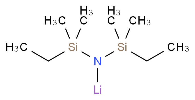 bis(ethyldimethylsilyl)(lithio)amine_分子结构_CAS_300585-49-3