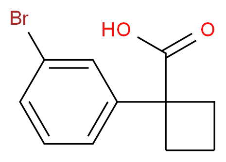 1-(3-Bromophenyl)cyclobutane-1-carboxylic acid_分子结构_CAS_926261-31-6)
