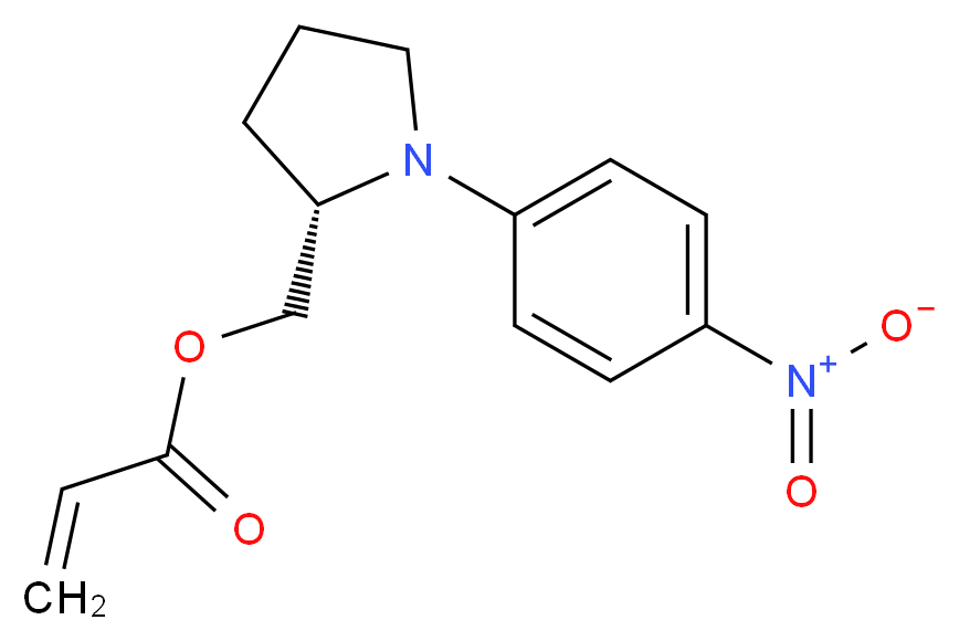 [(S)-(-)-1-(4-硝基苯基)-2-吡咯烷甲基]丙烯酸酯_分子结构_CAS_152100-45-3)