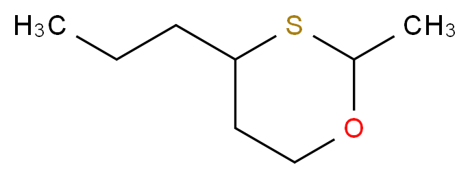 2-甲基-4-正丙基-1,3-氧硫杂环己烷,顺式+反式_分子结构_CAS_67715-80-4)