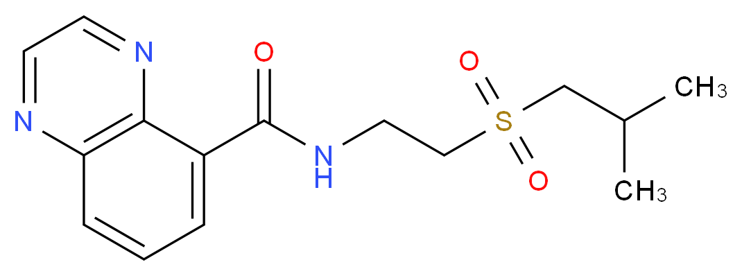 N-[2-(isobutylsulfonyl)ethyl]quinoxaline-5-carboxamide_分子结构_CAS_)