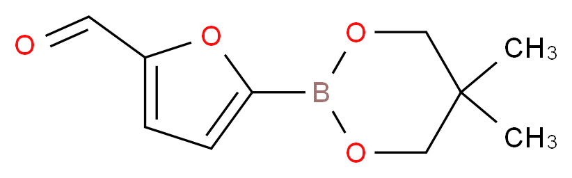 5-(5,5-dimethyl-1,3,2-dioxaborinan-2-yl)furan-2-carbaldehyde_分子结构_CAS_1218791-07-1