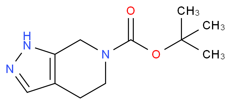 tert-Butyl 4,5-dihydro-1H-pyrazolo[3,4-c]pyridine-6(7H)-carboxylate_分子结构_CAS_871726-73-7)
