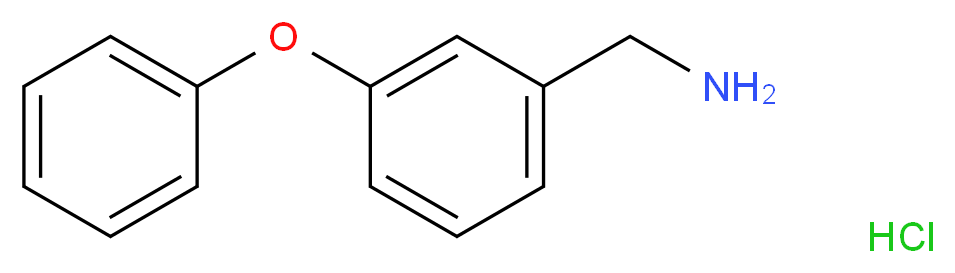 (3-phenoxyphenyl)methanamine hydrochloride_分子结构_CAS_)