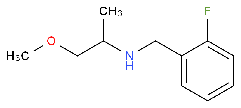 (2-fluorobenzyl)(2-methoxy-1-methylethyl)amine_分子结构_CAS_355817-00-4)