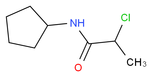 2-Chloro-N-cyclopentylpropanamide_分子结构_CAS_565180-19-0)