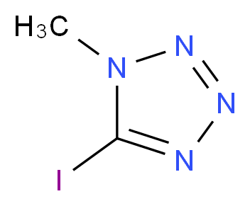 5-iodo-1-methyl-1H-1,2,3,4-tetrazole_分子结构_CAS_33452-18-5