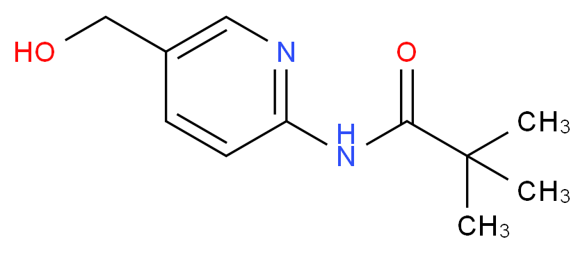 N-[5-(hydroxymethyl)pyridin-2-yl]-2,2-dimethylpropanamide_分子结构_CAS_882016-49-1