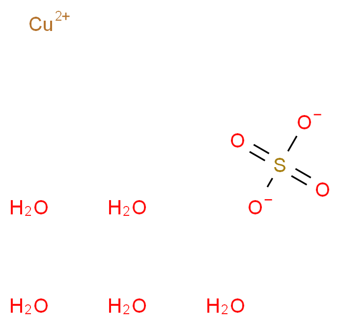 硫酸铜 五水合物_分子结构_CAS_7758-99-8)