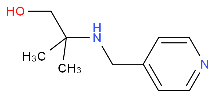 2-methyl-2-[(pyridin-4-ylmethyl)amino]propan-1-ol_分子结构_CAS_869942-15-4