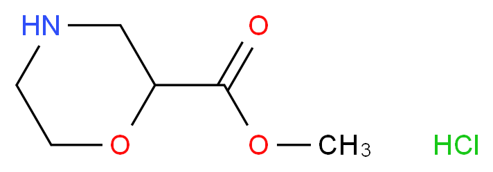 Methyl morpholine-2-carboxylate hydrochloride_分子结构_CAS_)