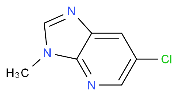 6-chloro-3-methyl-3H-imidazo[4,5-b]pyridine_分子结构_CAS_108847-89-8