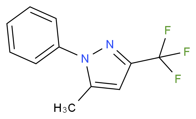 5-methyl-1-phenyl-3-(trifluoromethyl)-1H-pyrazole_分子结构_CAS_111079-04-0