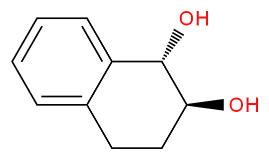 (1S,2S)-1,2,3,4-tetrahydronaphthalene-1,2-diol_分子结构_CAS_23190-43-4