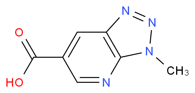 3-methyl-3H-[1,2,3]triazolo[4,5-b]pyridine-6-carboxylic acid_分子结构_CAS_)