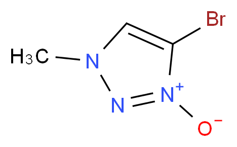 4-Bromo-1-methyl-1H-1,2,3-triazole 3-oxide_分子结构_CAS_116932-78-6)