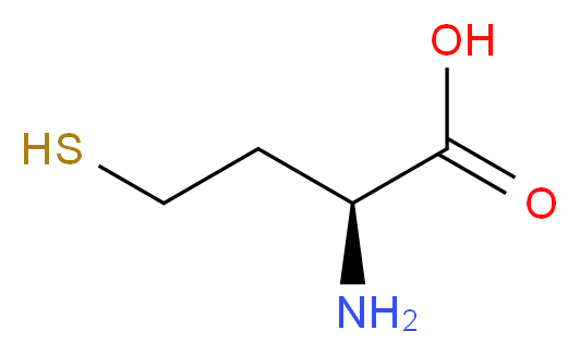 (2S)-2-amino-4-sulfanylbutanoic acid_分子结构_CAS_6027-13-0
