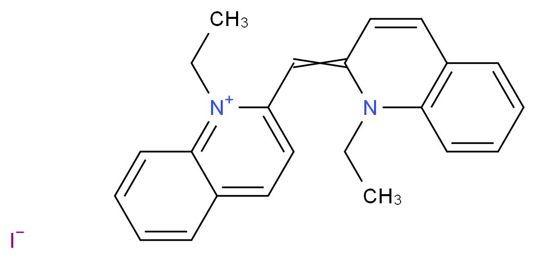 1,1'-DIETHYL-2,2'-CYANINE IODIDE_分子结构_CAS_977-96-8)