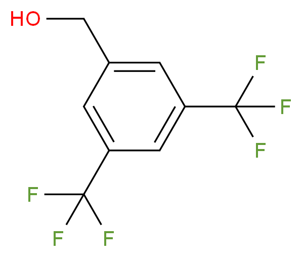 [3,5-bis(trifluoromethyl)phenyl]methanol_分子结构_CAS_32707-89-4