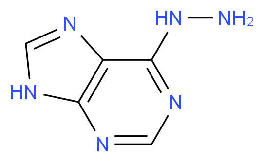 6-hydrazinyl-9H-purine_分子结构_CAS_5404-86-4)