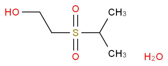 2-(Isopropylsulfonyl)ethanol hydrate_分子结构_CAS_98288-49-4)