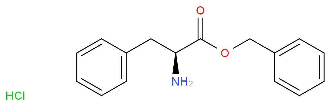 L-苯丙氨酸苄酯 盐酸盐_分子结构_CAS_2462-32-0)