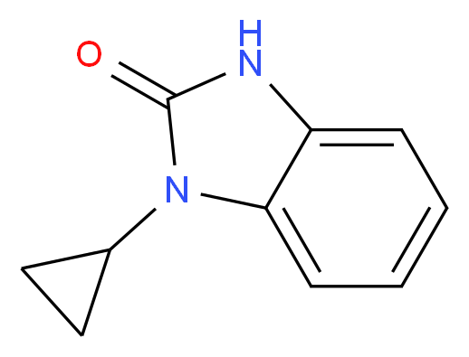 1-cyclopropyl-2,3-dihydro-1H-1,3-benzodiazol-2-one_分子结构_CAS_202859-73-2