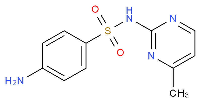 4-amino-N-(4-methylpyrimidin-2-yl)benzene-1-sulfonamide_分子结构_CAS_127-79-7