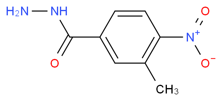 3-methyl-4-nitrobenzohydrazide_分子结构_CAS_72198-83-5