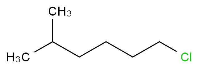 1-chloro-5-methylhexane_分子结构_CAS_33240-56-1