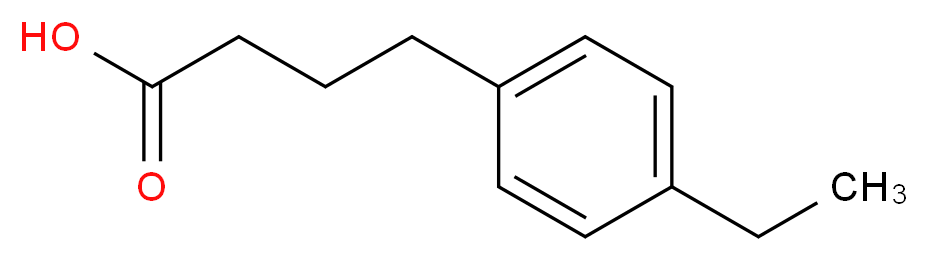 4-(4-ethylphenyl)butanoic acid_分子结构_CAS_5467-53-8