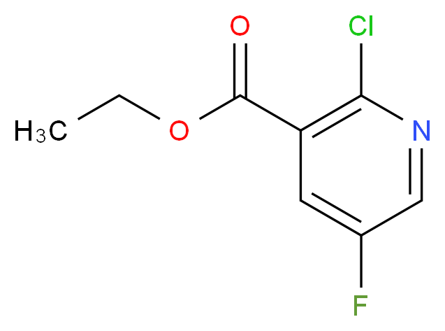 Ethyl 2-chloro-5-fluoro-pyridine-3-carboxylate_分子结构_CAS_139911-30-1)