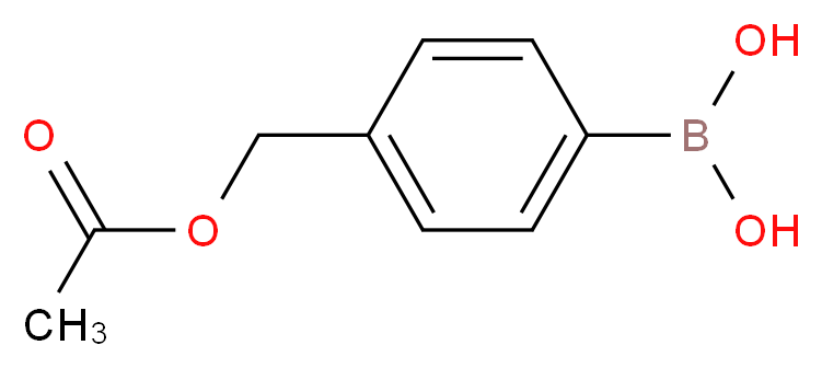 (4-(Acetoxymethyl)phenyl)boronic acid_分子结构_CAS_326496-51-9)