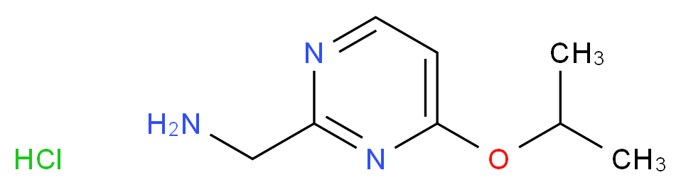 [4-(propan-2-yloxy)pyrimidin-2-yl]methanamine hydrochloride_分子结构_CAS_1196146-31-2