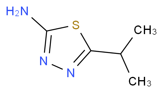 5-isopropyl-1,3,4-thiadiazol-2-amine_分子结构_CAS_)