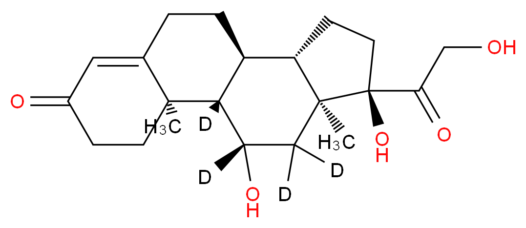 Cortisol-9,11,12,12-d4_分子结构_CAS_73565-87-4)