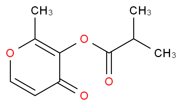 2-methyl-4-oxo-4H-pyran-3-yl 2-methylpropanoate_分子结构_CAS_65416-14-0