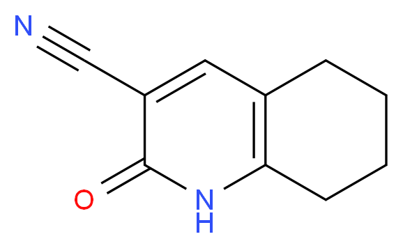 2-oxo-1,2,5,6,7,8-hexahydroquinoline-3-carbonitrile_分子结构_CAS_4241-13-8