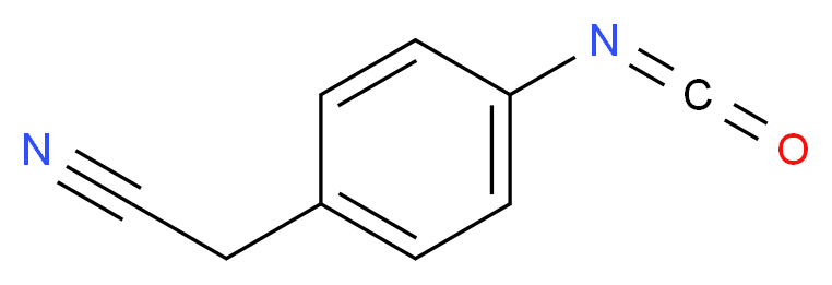 4-异氰酸基苯乙腈_分子结构_CAS_59513-89-2)