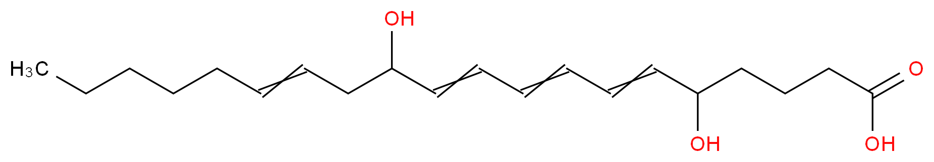 5,12-dihydroxyicosa-6,8,10,14-tetraenoic acid_分子结构_CAS_73151-67-4