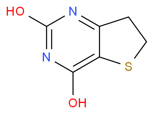 6H,7H-thieno[3,2-d]pyrimidine-2,4-diol_分子结构_CAS_913581-92-7
