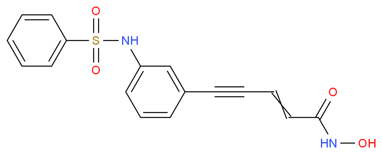 5-(3-benzenesulfonamidophenyl)-N-hydroxypent-2-en-4-ynamide_分子结构_CAS_151720-43-3