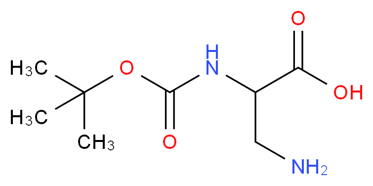 N(α)-Boc-DL-2,3-二氨基丙酸_分子结构_CAS_159002-17-2)