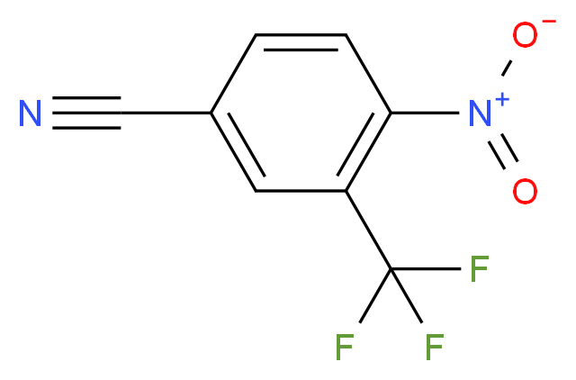 4-nitro-3-(trifluoromethyl)benzonitrile_分子结构_CAS_320-36-5