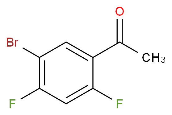 1-(5-bromo-2,4-difluorophenyl)ethan-1-one_分子结构_CAS_864773-64-8