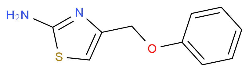 4-(phenoxymethyl)-1,3-thiazol-2-amine_分子结构_CAS_94830-63-4